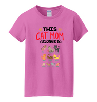 Customized This Cat Mom Belongs To? Up to 10 Names