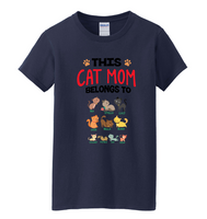 Customized This Cat Mom Belongs To? Up to 10 Names