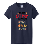 Customized This Cat Mom Belongs To? Up to 10 Names