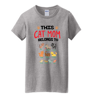 Customized This Cat Mom Belongs To? Up to 10 Names