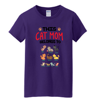 Customized This Cat Mom Belongs To? Up to 10 Names