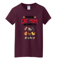 Customized This Cat Mom Belongs To? Up to 10 Names