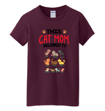 Customized This Cat Mom Belongs To? Up to 10 Names
