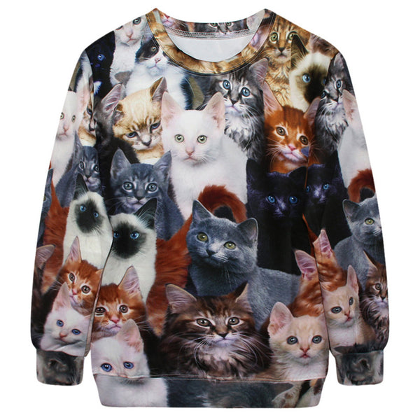3D Printed Hoodies - Cat