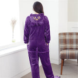 Purple Cat Onesie - Animal Pajama