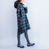 Cat Print Casual Turtleneck Dress
