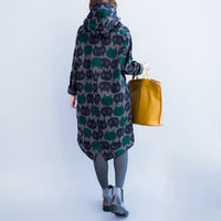 Cat Print Casual Turtleneck Dress
