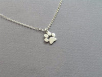 Cat Paw Print Pendant  Statement Necklace