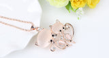 Cat Necklace Long Pendant