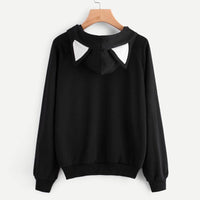 Lovely Cat Printed Long Sleeve Sweatshirt