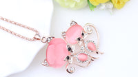 Cat Necklace Long Pendant