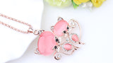 Cat Necklace Long Pendant