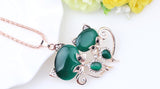 Cat Necklace Long Pendant
