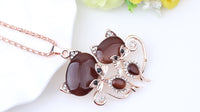Cat Necklace Long Pendant